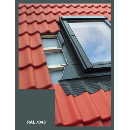 Eindeckrahmen für Dachfenster | 78x118 cm (660x1180 mm) | grau | für Profil Bedachung
