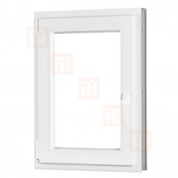 Kunststofffenster | 70x110 cm (700x1100 mm) | weiß | Dreh-Kipp-Fenster | links | 6 Kammern