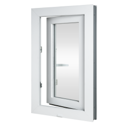 Kunststofffenster | 100x150 cm (1000x1500 mm) | weiß | Dreh-Kipp-Fenster | links