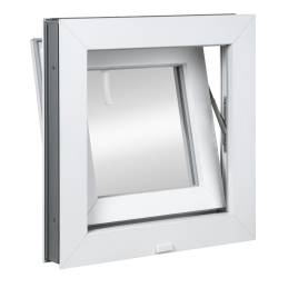 Kunststofffenster | 50x50 cm (500x500 mm) | weiß | Kipp-Fenster Kunststofffenster | 50x50 cm (500x500 mm) | weiß | Kipp-Fenster