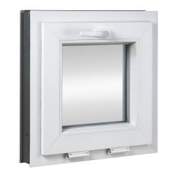 Kunststofffenster | 50x50 cm (500x500 mm) | weiß | Kipp-Fenster Kunststofffenster | 50x50 cm (500x500 mm) | weiß | Kipp-Fenster