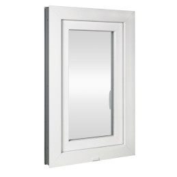 Kunststofffenster | 50 x 70 cm (500 x 700 mm) | weiß | Dreh-Kipp-Fenster | rechts | 3-FACH VERGLASUNG Kunststofffenster | 50 x 70 cm (500 x 700 mm) | weiß | Dreh-Kipp-Fenster | rechts | 3-FACH VERGLASUNG