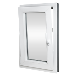 Kunststofffenster | 50x70 cm (500x700 mm) | weiß | Dreh-Kipp-Fenster | links Kunststofffenster | 50x70 cm (500x700 mm) | weiß | Dreh-Kipp-Fenster | links