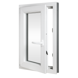 Kunststofffenster | 60x80 cm (600x800 mm) | weiß |Dreh-Kipp-Fenster | links Kunststofffenster | 60x80 cm (600x800 mm) | weiß |Dreh-Kipp-Fenster | links