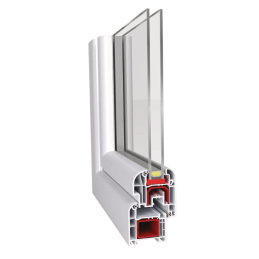 Weißes Kunststoff-Kippfenster 600 × 400 mm (60 × 40 cm) für Nebenräume Aplast 60